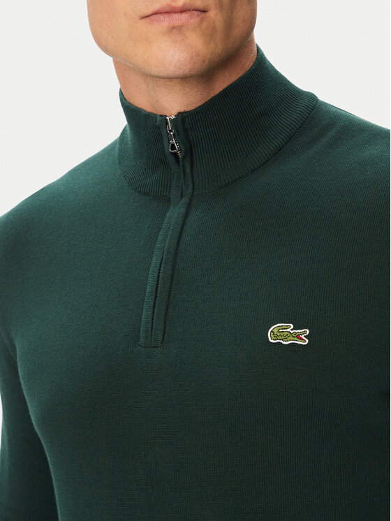 Lacoste Lacoste Пуловер AH1980 Тъмнозелен Classic Fit