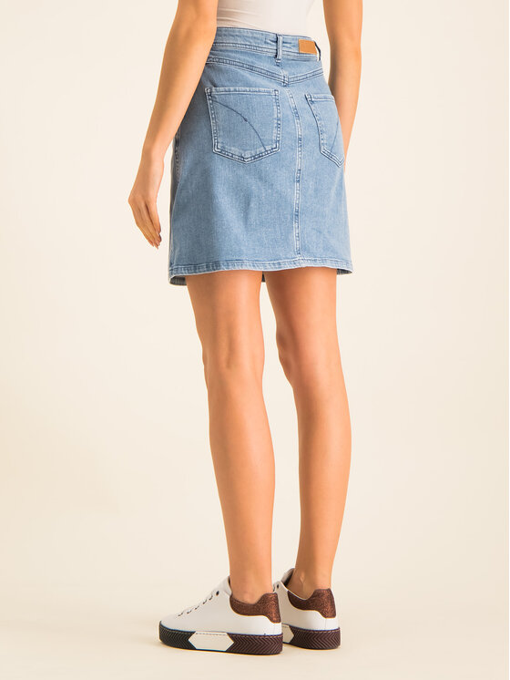 Gonna di jeans 31015119 Blu scuro Regular Fit