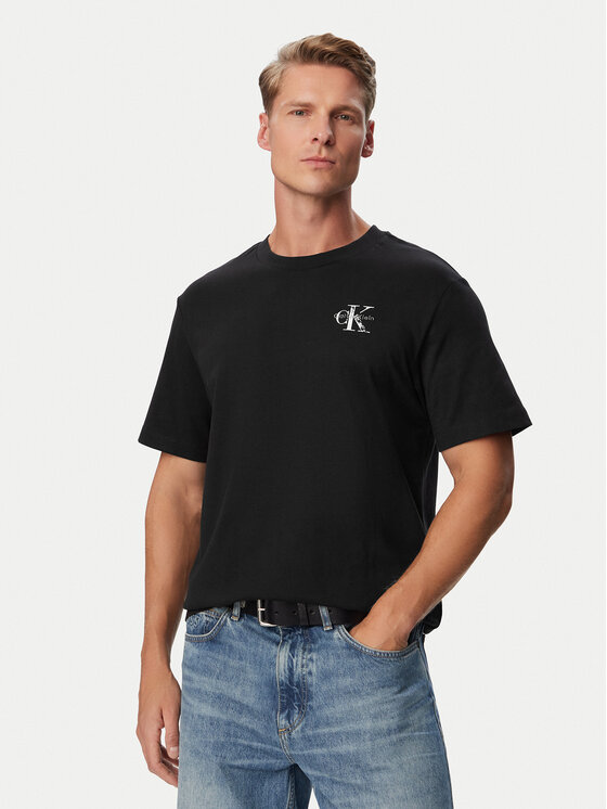 Calvin Klein Jeans Calvin Klein Jeans Majica LV04RH846G Črna Regular Fit
