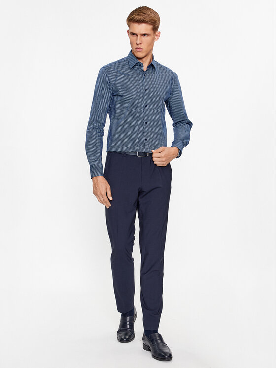 Boss Boss Košile H-Hank-Kent-C1-214 50478620 Tmavomodrá Slim Fit