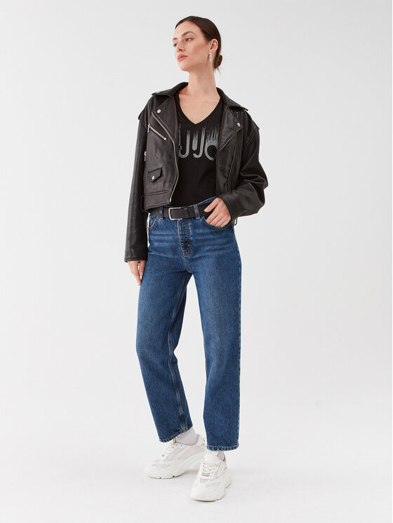 Liu Jo Liu Jo Μπλουζάκι MF3269 J5923 Μαύρο Regular Fit