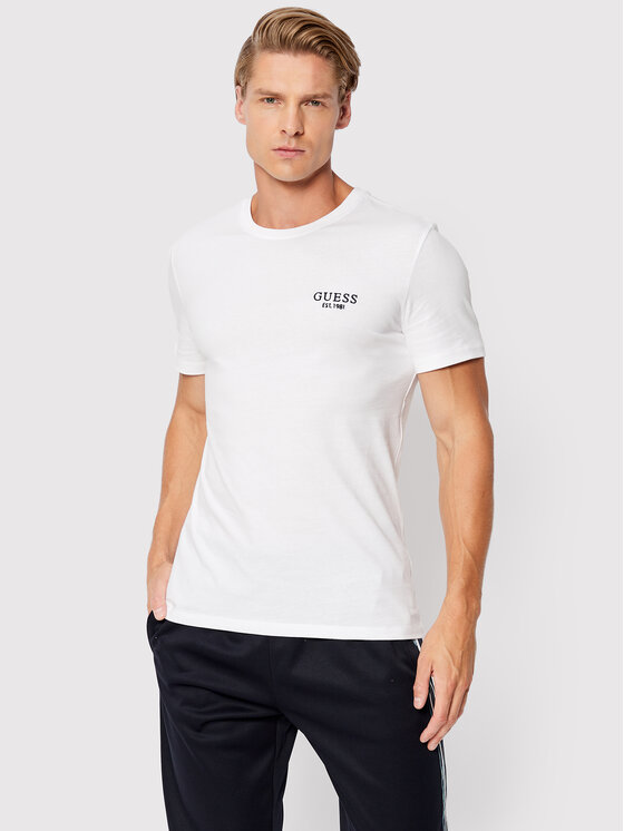 T-shirt M2BI59 I3Z14 Bianco Slim Fit