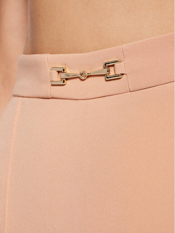 Pantaloni di tessuto PA-384-16E2-V200 Rosa Slim