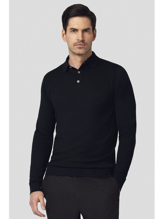 Lancerto Lancerto Sweter Jorge SW073125000005 Czarny Regular Fit