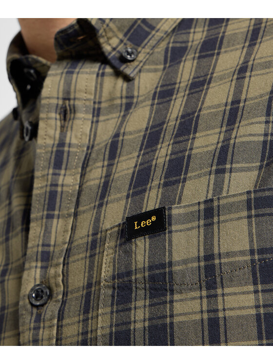 Lee Lee Camicia 112355644 Verde Regular Fit