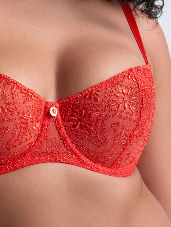 Aubade Aubade Reggiseno Balconette 4FF14 Rosso