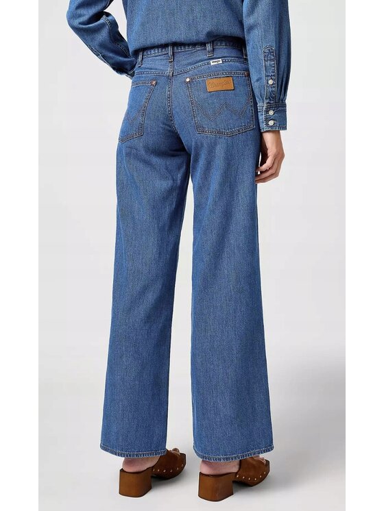Wrangler Wrangler Jeansy World Wide 661 Niebieski Basic Fit