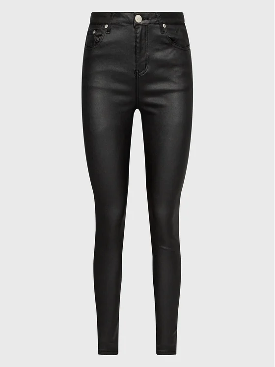 Glamorous Hose aus Kunstleder JL5249A Schwarz Slim Fit