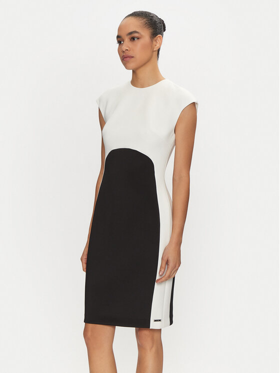 Calvin Klein Calvin Klein Koktejlové šaty K20K207899 Černá Slim Fit