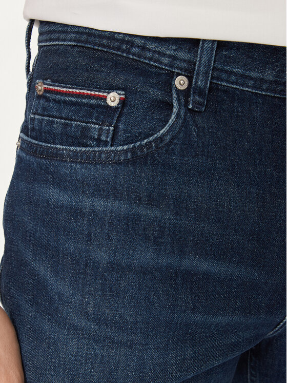 Tommy Hilfiger Tommy Hilfiger Jeansshorts Brooklyn MW0MW35176 Dunkelblau Straight Fit