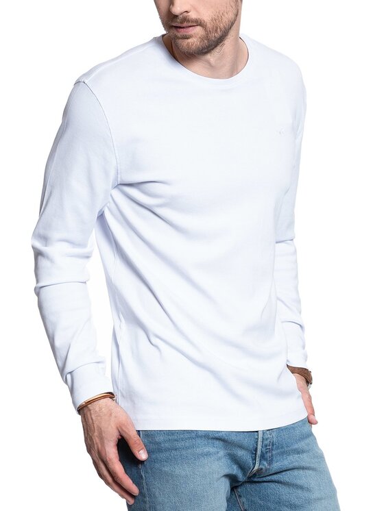 Mustang Mustang T-shirt CREW NECK BASIC Bianco Regular Fit