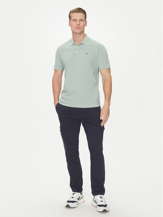Napapijri Napapijri Polo marškinėliai Ealis NP0A4H8B Žalia Regular Fit