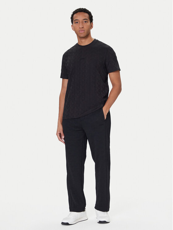 BOSS BOSS Тишърт Mirror Artwork 50548649 Черен Relaxed Fit