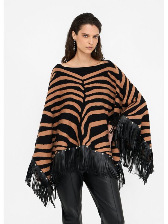 Liu Jo Liu Jo Poncho 2F5053M030009Z83 Beige Regular Fit