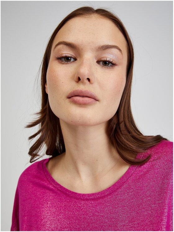 Orsay Orsay T-Shirt 153320-317000__M Różowy Regular Fit