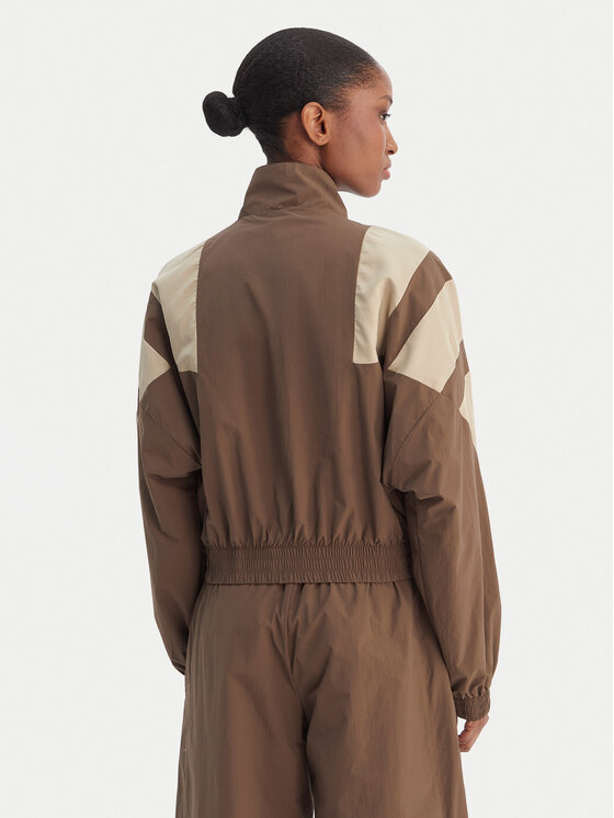 adidas adidas Džemperis ar kapuci Blocked Washed KD8787 Brūns Oversize