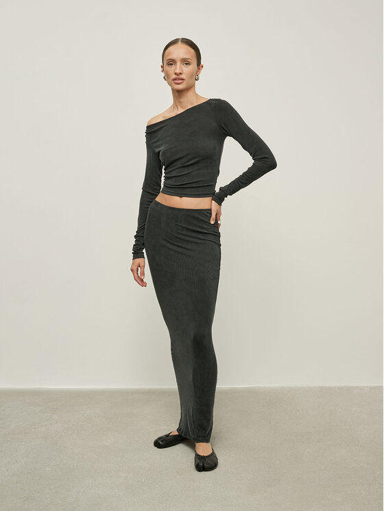 La Mania Sukňa AROUND Sivá Classic Fit