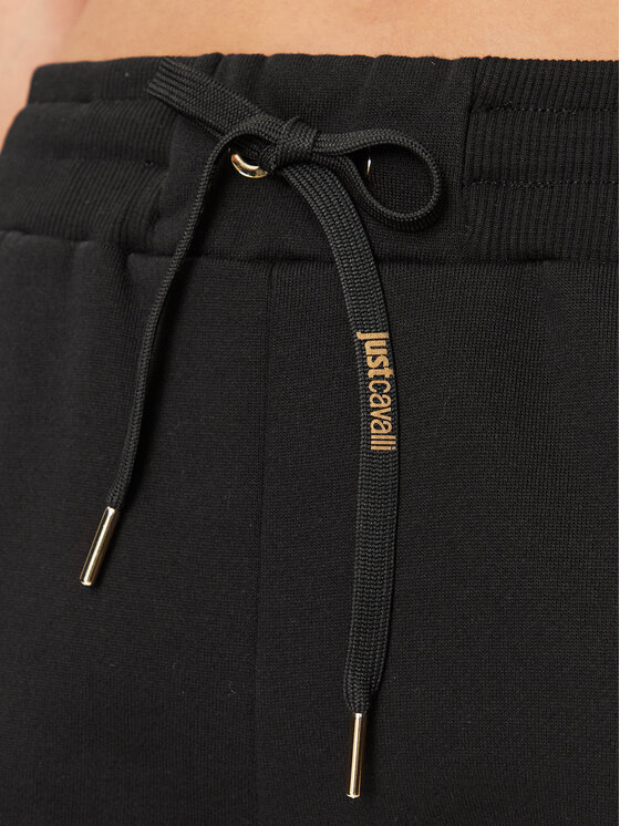 Just Cavalli Just Cavalli Donji dio trenerke 75PAAT01 Crna Regular Fit