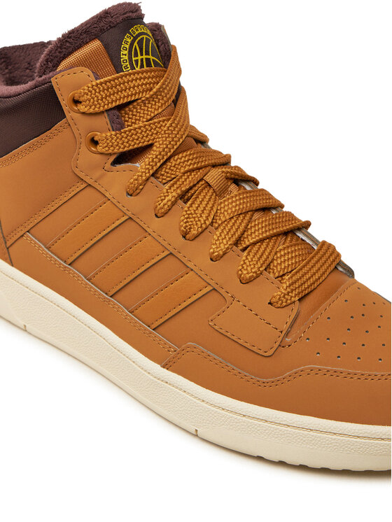 adidas adidas Sneakersy Rapid Court Mid Winterized JR0171 Brązowy