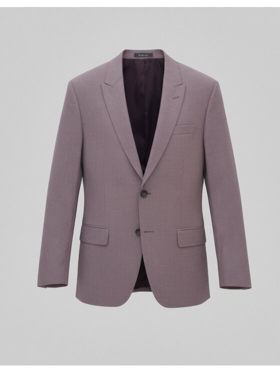 Borgio Borgio Marynarka Maretto Fioletowy Slim Fit