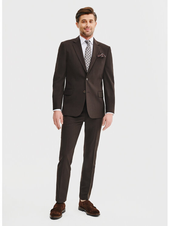Pako Lorente Pako Lorente Marynarka P25SF-3G-004 Brązowy Slim Fit