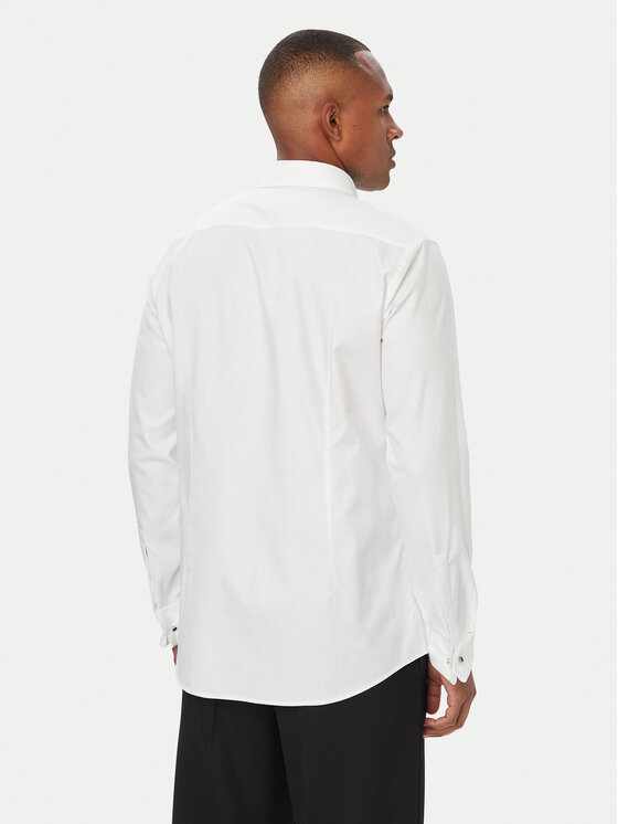 HUGO HUGO Marškiniai Kamir 50566484 Balta Slim Fit