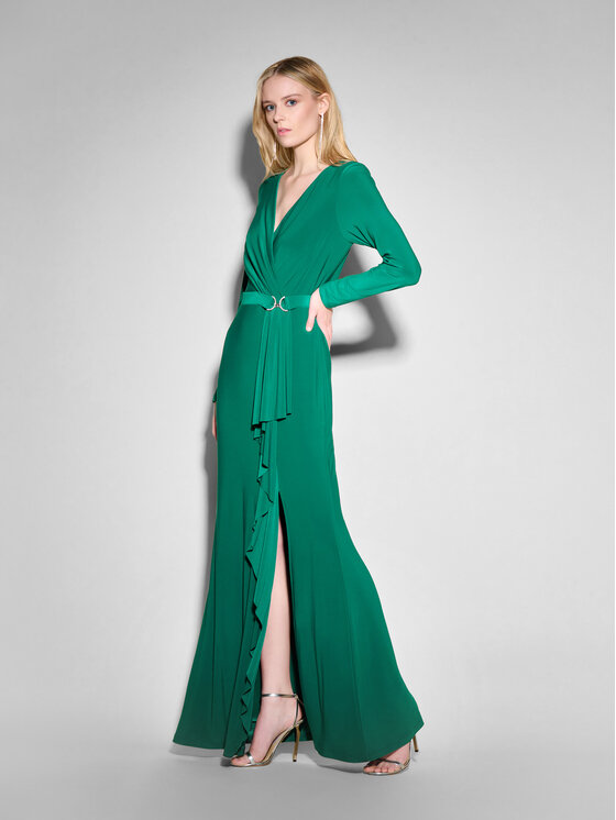 Joseph Ribkoff Joseph Ribkoff Vakarinė suknelė 233788 Žalia Regular Fit