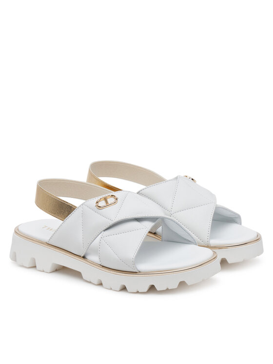 TWINSET TWINSET Sandale 251GCJ044 S Bijela