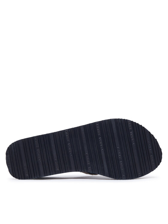 Tommy Hilfiger Tommy Hilfiger Šlepetės per pirštą Th Wedge Crochet Summer Sandal FW0FW09420 Tamsiai mėlyna
