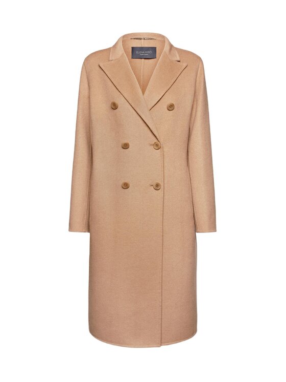 Elena Mirò Elena Mirò Cappotto invernale 0015P000017N012 Crema Regular Fit