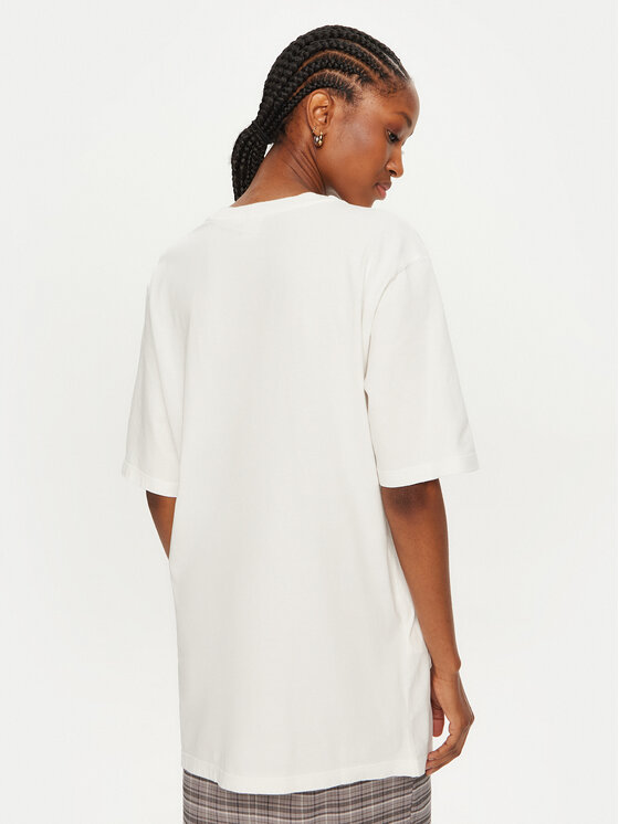 PINKO PINKO T-Shirt Scanner 101704 A23W Biały Relaxed Fit