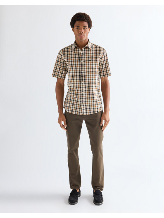 Wrangler Wrangler Camicia SS 1 PKT SHIRT Rosso Regular Fit