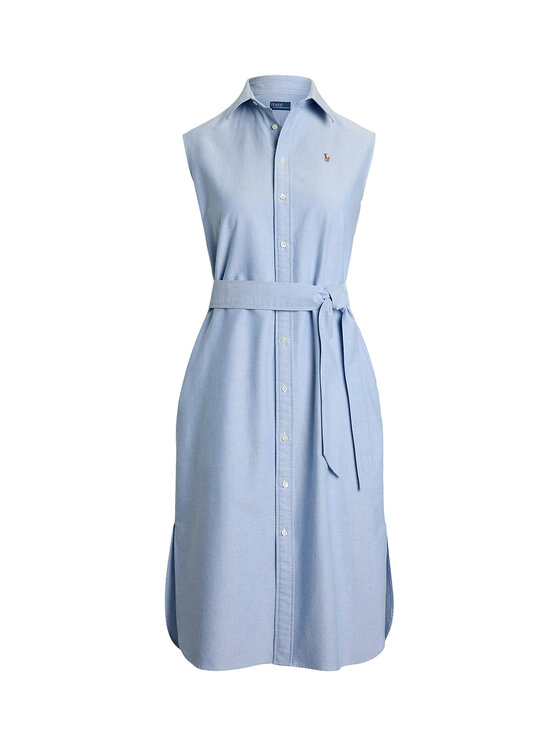 Polo Ralph Lauren Polo Ralph Lauren Košilové šaty 211965853002 Světle modrá Regular Fit