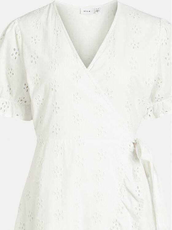 Vila Vila Sommerkleid Sula 14089419 Weiß Regular Fit
