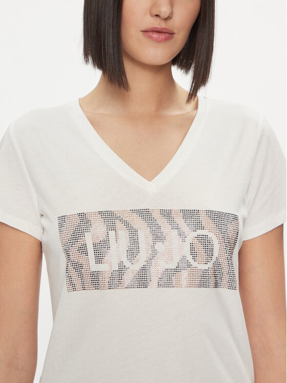Liu Jo Liu Jo Tricou WA4019 JS923 Alb Regular Fit