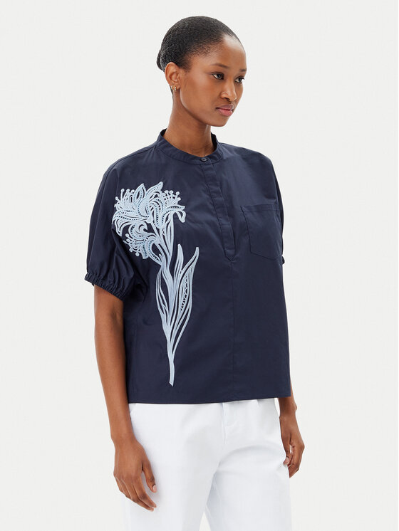 Artigli Artigli Blúz ACBL002227 Sötétkék Regular Fit