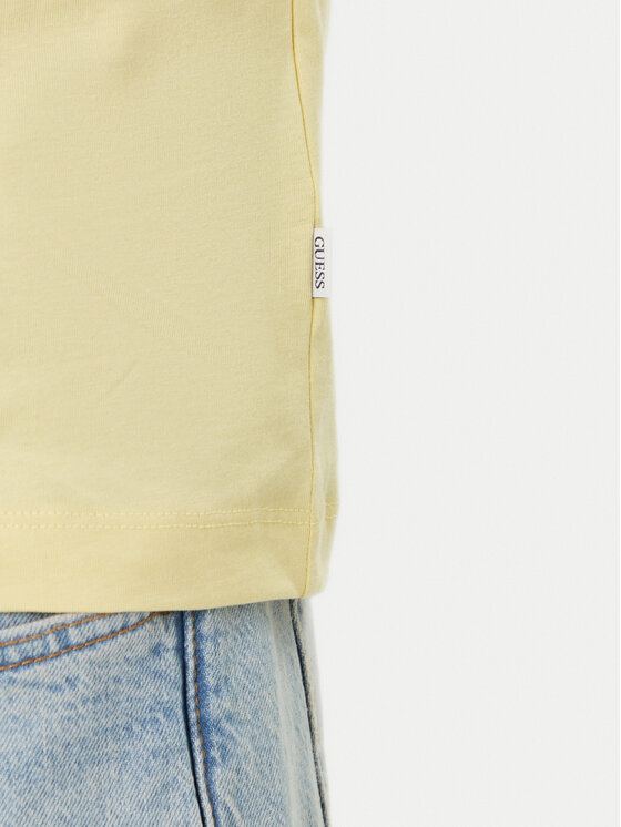 Guess Jeans Guess Jeans Tricou M6GIC0 K8HM0 Galben Regular Fit