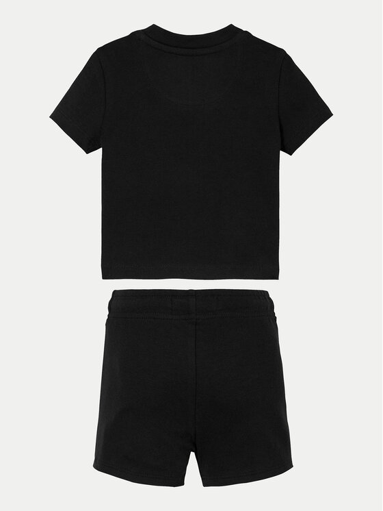 Calvin Klein Jeans Calvin Klein Jeans Set tricou și pantaloni scurți Monogram Logo IN0IN00319 Negru Regular Fit