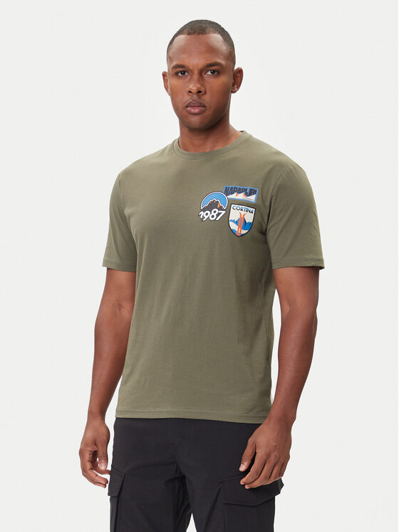 Napapijri Napapijri T-Shirt S-Montepiana NP0A88SV Zielony Regular Fit