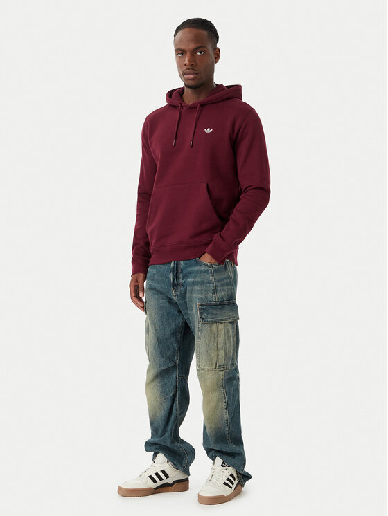 adidas adidas Pulóver Trefoil Essentials KW5048 Bordó Regular Fit