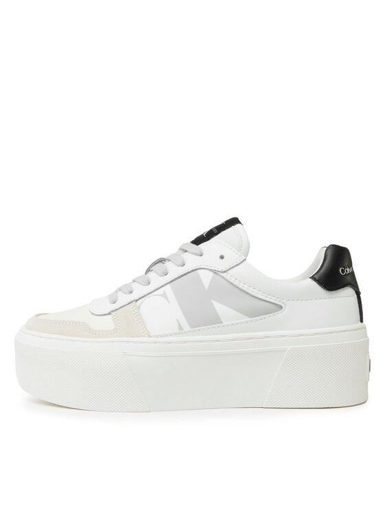 Calvin Klein Jeans Calvin Klein Jeans Сникърси Cupsole Flatform Mix Lth Wn YW0YW01227 Бял