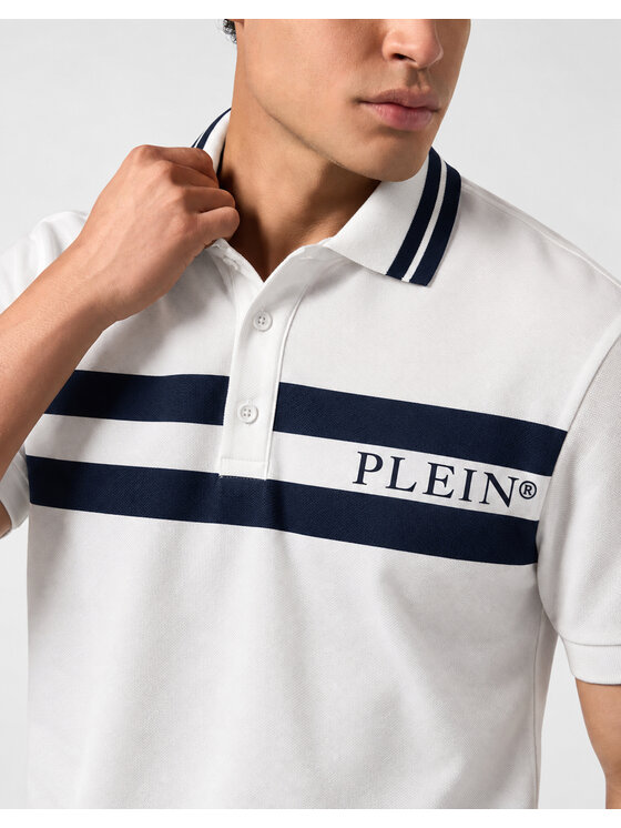 PHILIPP PLEIN PHILIPP PLEIN Polokošeľa 31305 Biela Slim Fit