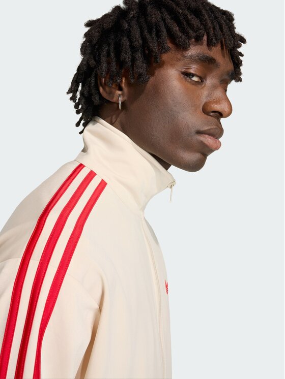 adidas adidas Bluza FIREBIRD Beżowy Loose Fit