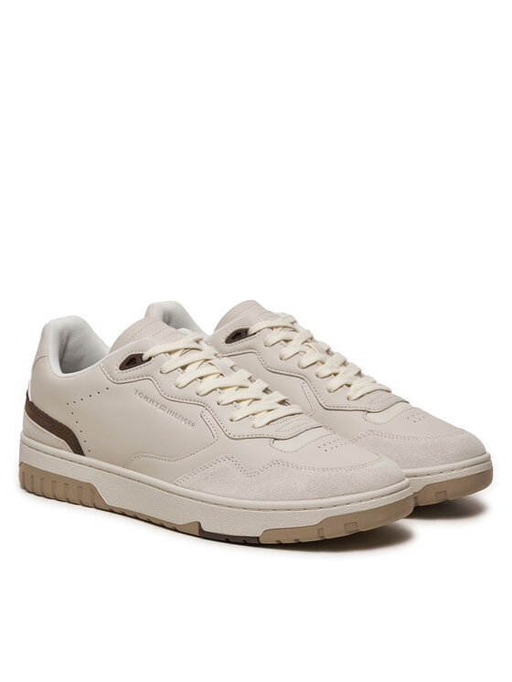 Tommy Hilfiger Tommy Hilfiger Laisvalaikio batai Basket Street FM0FM05323 Balta