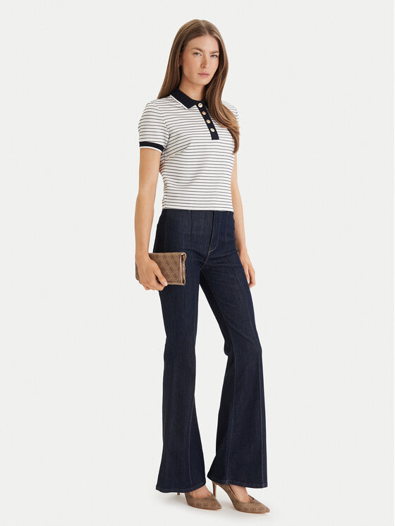 Guess Guess Polo W6GP17 K2946 Λευκό Regular Fit