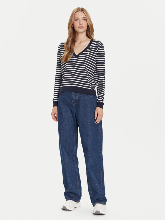 Tommy Jeans Tommy Jeans Sveter Essential DW0DW19888 Tmavomodrá Regular Fit