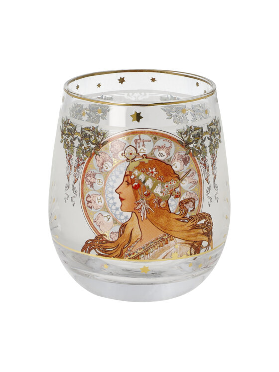 Goebel Goebel Świecznik Alphonse Mucha - Zodiak Beżowy