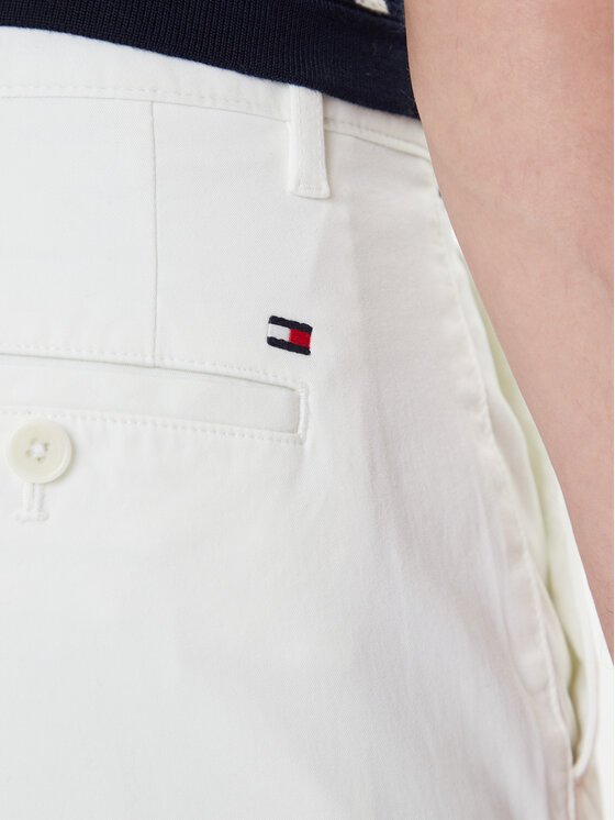 Tommy Hilfiger Tommy Hilfiger Чино панталони Denton Essential MW0MW40262 Бял Straight Fit