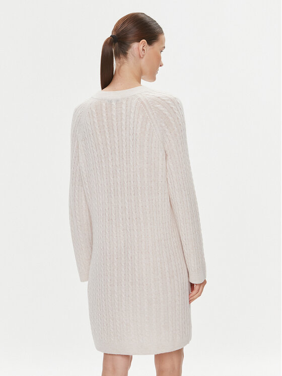 Tommy Hilfiger Tommy Hilfiger Rochie tricotată WW0WW39927 Bej Relaxed Fit