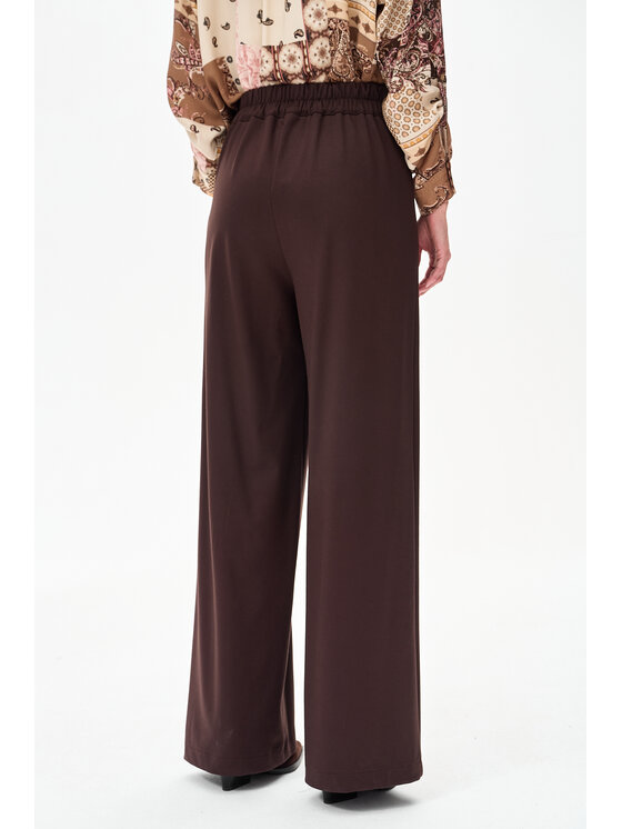 blue shadow blue shadow Spodnie damskie Duka Brązowy Regular Fit